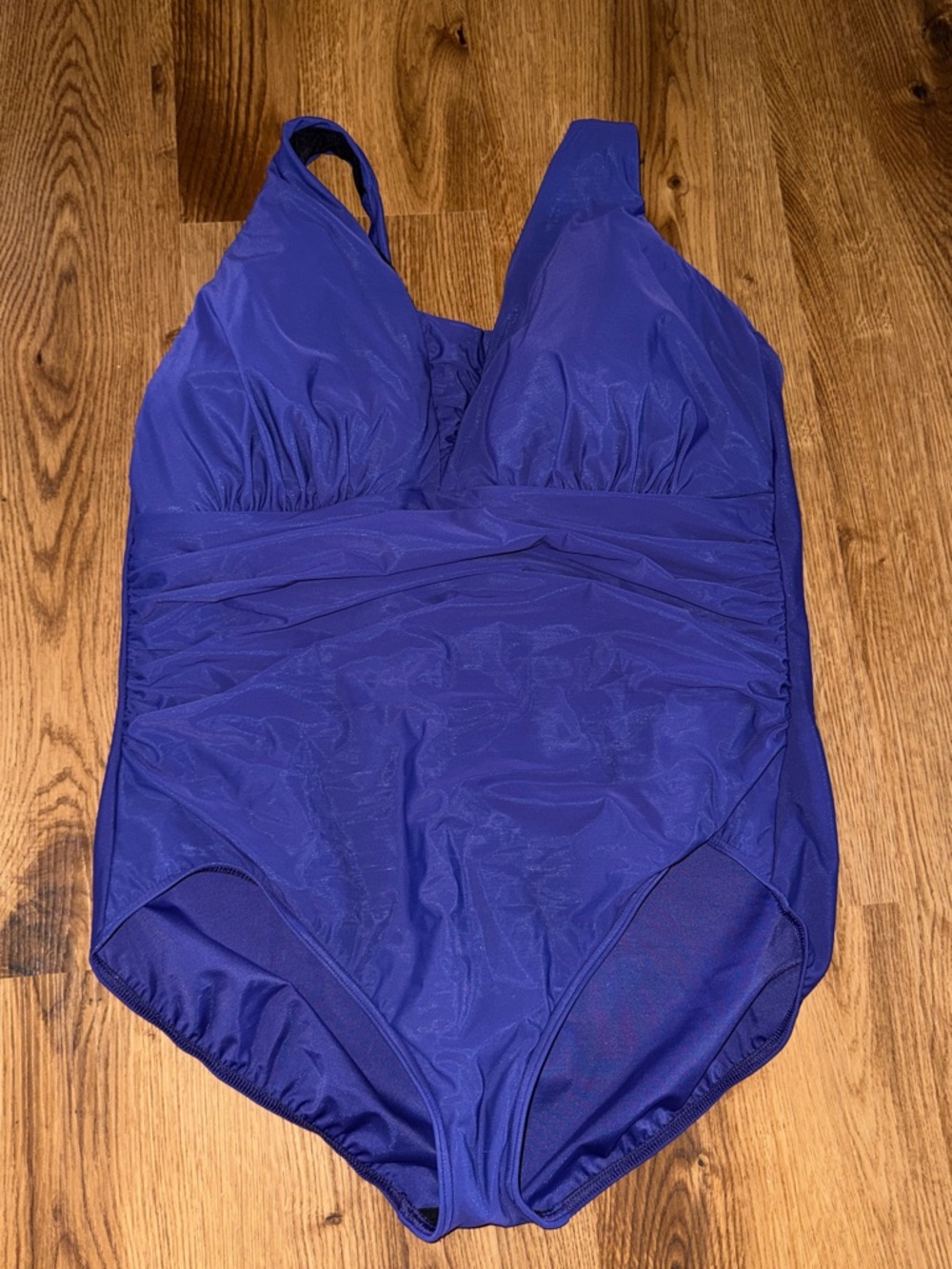 Lands' End Vibrant Purple One-Piece Swimsuit Woman’s size 24W DD  plus size
